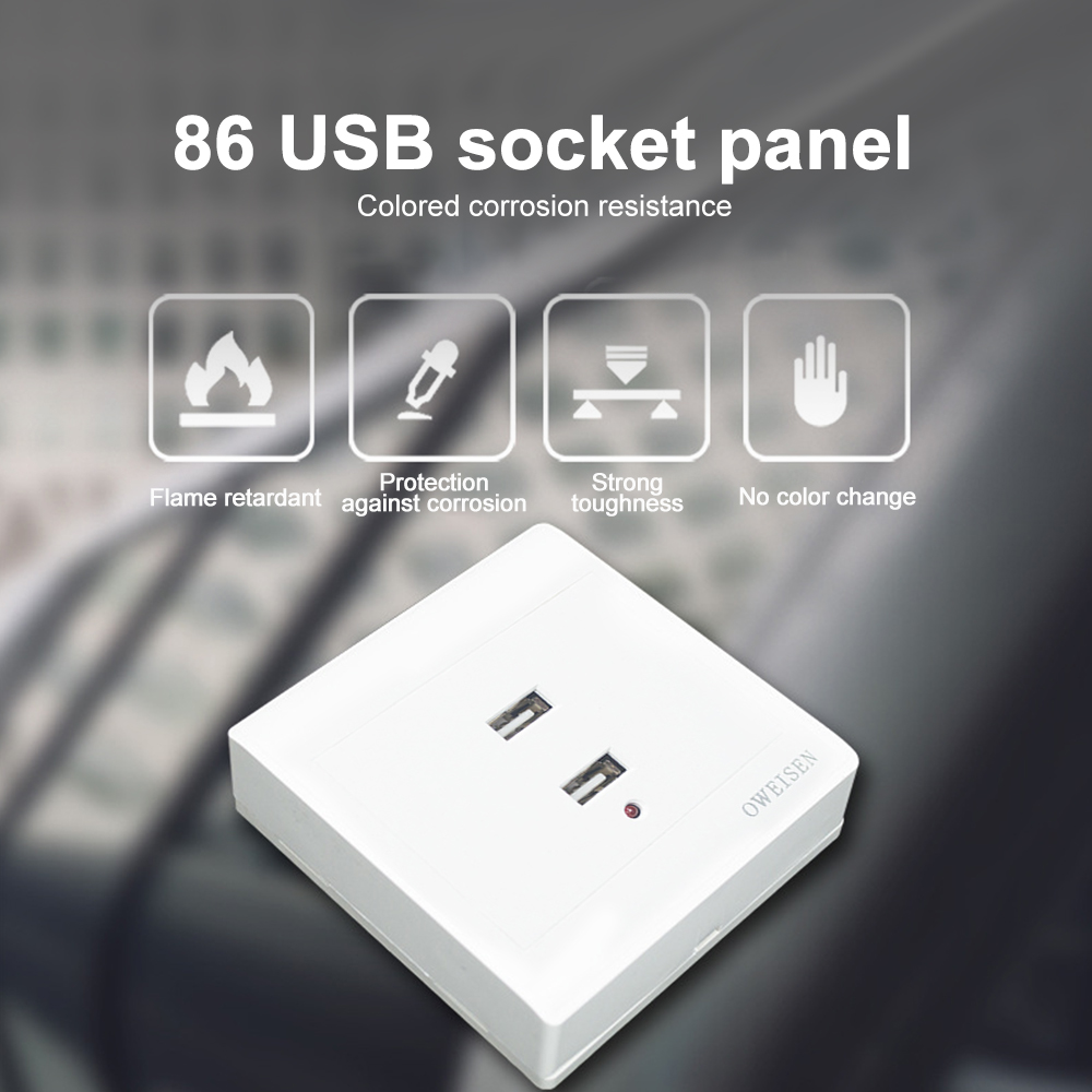 Ổ Cắm Sạc Chống Giả Ổ Cắm Trên Tường USB Ổ Cắm Sạc Ổ Cắm Điện Với Cổng USB Điện Ổ Cắm USB