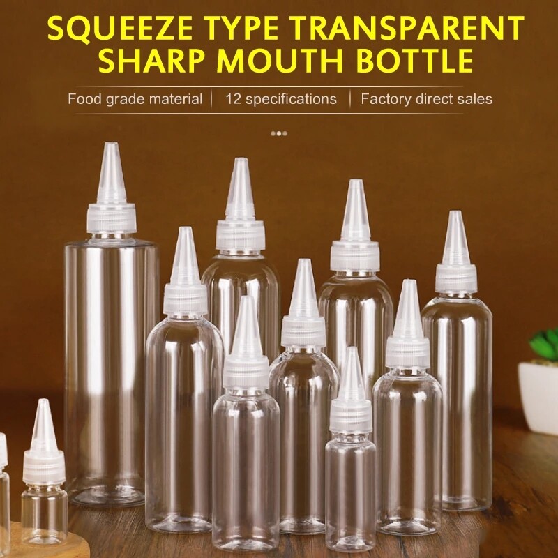 Polocat Plastic Squeeze Dropper Bottles Ink Glue Empty Container Organizer Bottle Split Bottle Transparent 20ml,30ml,50ml,60ml,80ml.100ml,120ml#1