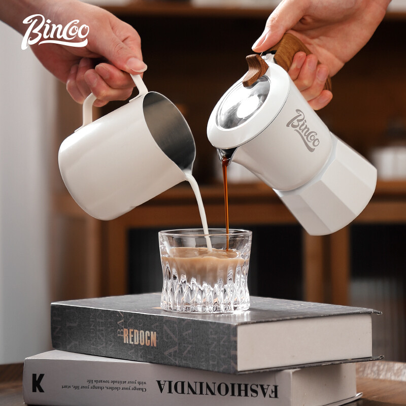 Bincoo đôi Van Bình pha Moka Bình đựng cà phê nhà máy pha cà phê nhỏ ấm moka