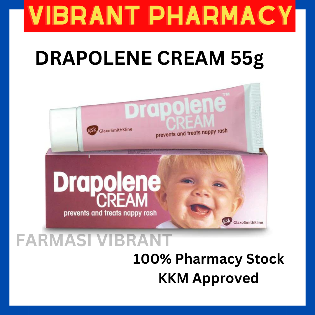 Drapolene Cream 55g Baby Nappy Rash Krim Ruam Merah Khas Untuk Bayi
