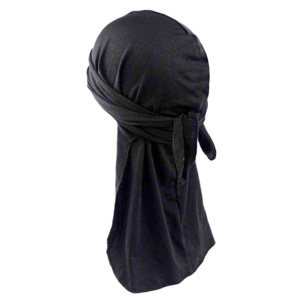 ผู้ชายแฟชั่น Durag ผ้าพันคอหมวกตกปลาผ้าพันศีรษะผ้าคาดศีรษะสตรี Rap Tie ลงแถบหมวกนักปั่นจักรยาน Cool By Beatuy 1
