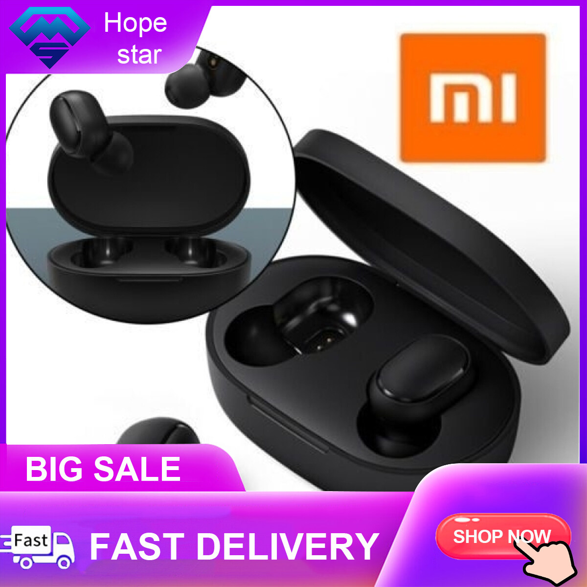 Bluetooth Xiaomi Earbuds Twsej04ls Mi True Wireless Earbuds Basic