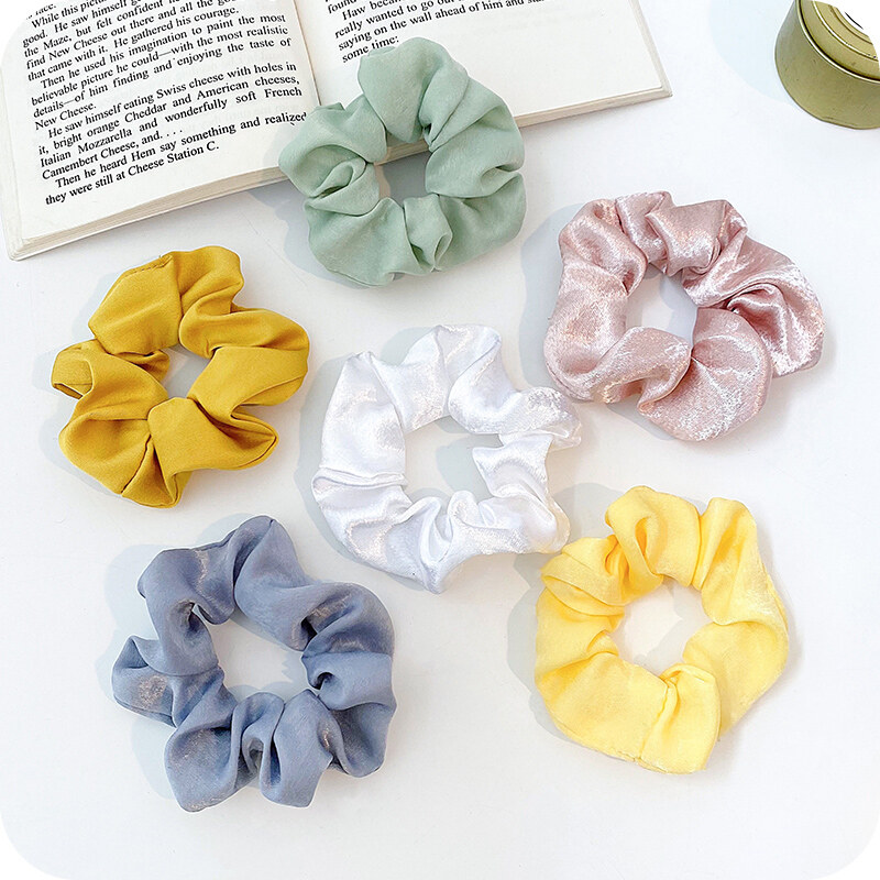 Korean Candy Color Print Hair Bands