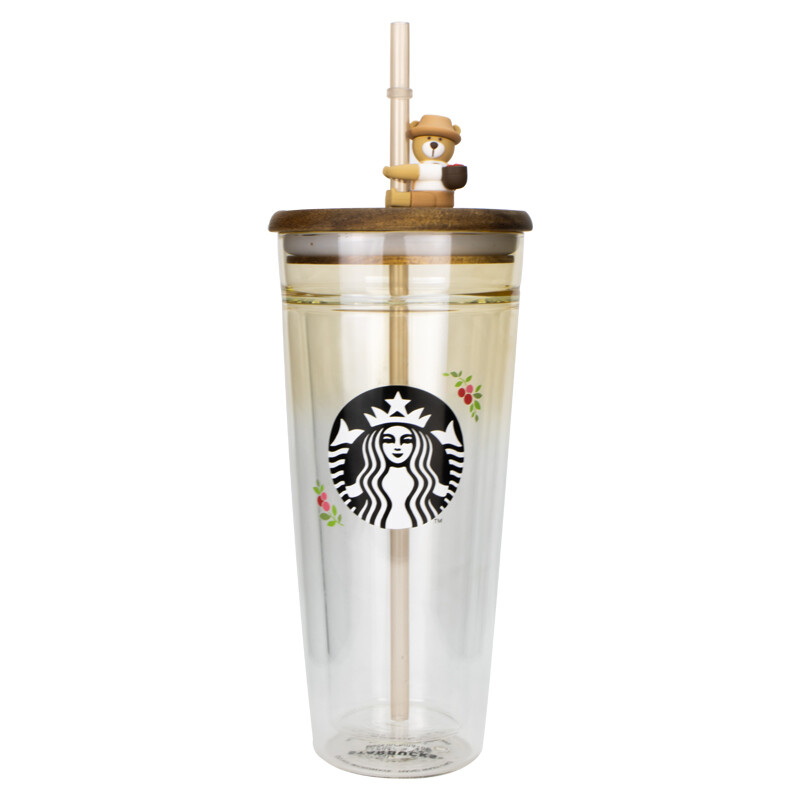 Korea Starbuck Cup Glass Water Cup Straw Cup