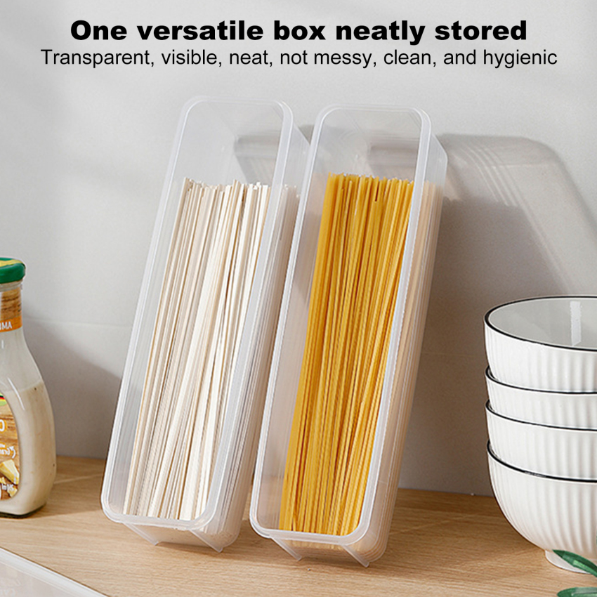 Kitchen Noodle Spaghetti Container Household Cereal Preservation Storage Box with Cover Spaghetti Box Kitchen Food Container