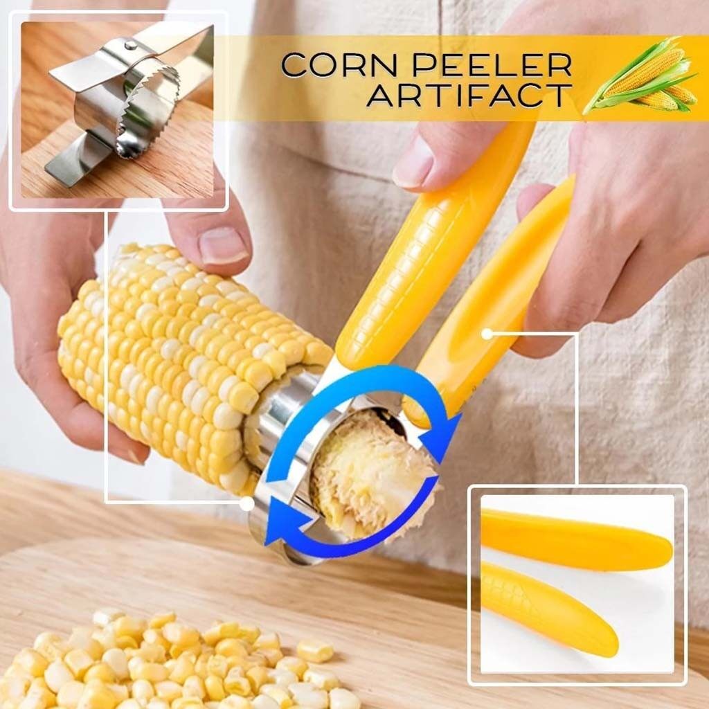 Home Kitchen Gadgets Fruit Vegetable Tools Kitchen Gadge Corn Peeling Artifact Kitchen Stripper Cutter Peeler Vegetable Cutter