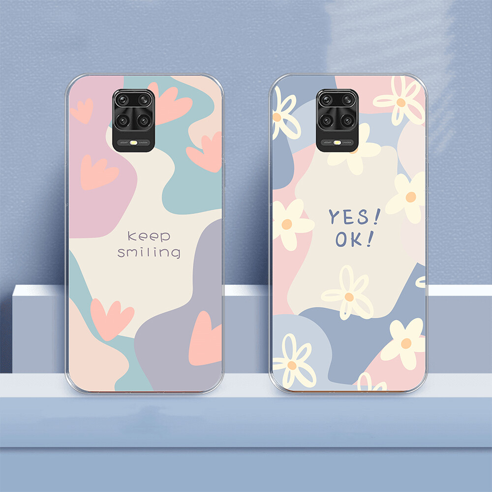 Asuwish Custodia Portafoglio Con Fiori Per Xiaomi Redmi Note 9 Pro/9S/Pro Max/Poco M2 Pro – In Pelle Con Supporto + Vetro E Catena
