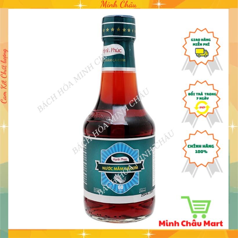 NƯỚC MẮM HẠNH PHÚC 60 ĐỘ ĐẠM 250ML