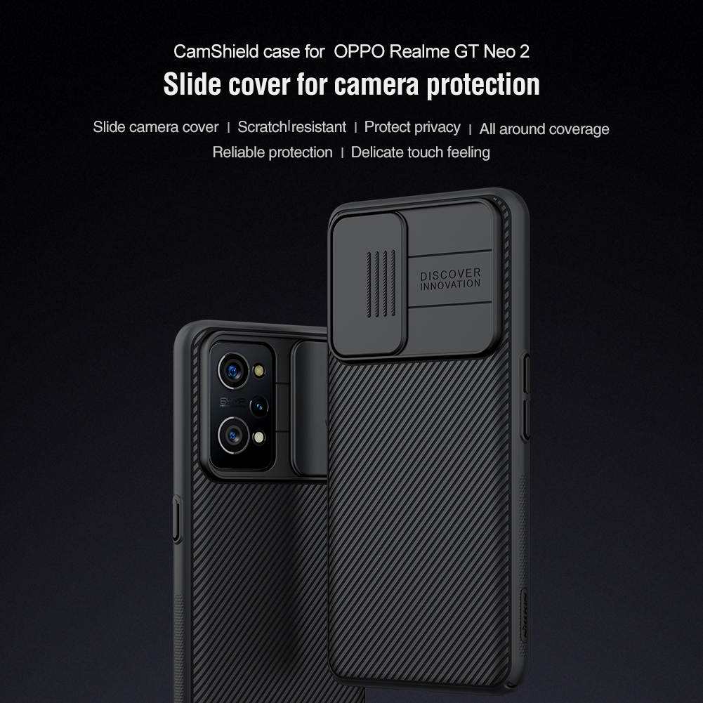Nillkin camshield case for oppo realme gt neo 3t realme gt neo2 realme gt2 realme q5 pro 5g case slide camera cover case protect privacy case