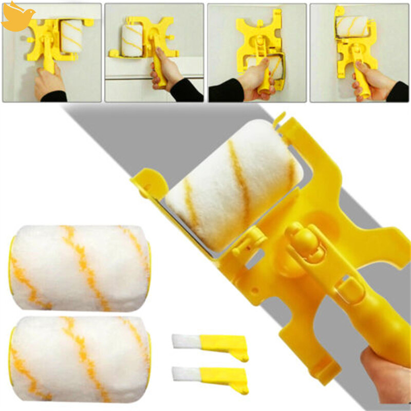 Leficus【Ready stock】Clean-cut Paint Edger Roller Brush Multifunctional Removable Cleaning Brush Safe Tools For Wall Ceiling