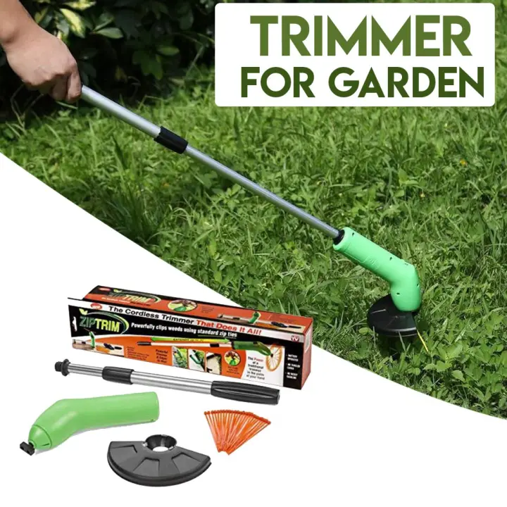 Zip Trim Cordless Trimmer Weeds Cutter & Edger Set Works with Standard Zip  Ties Garden Weeds Cutter | Lazada