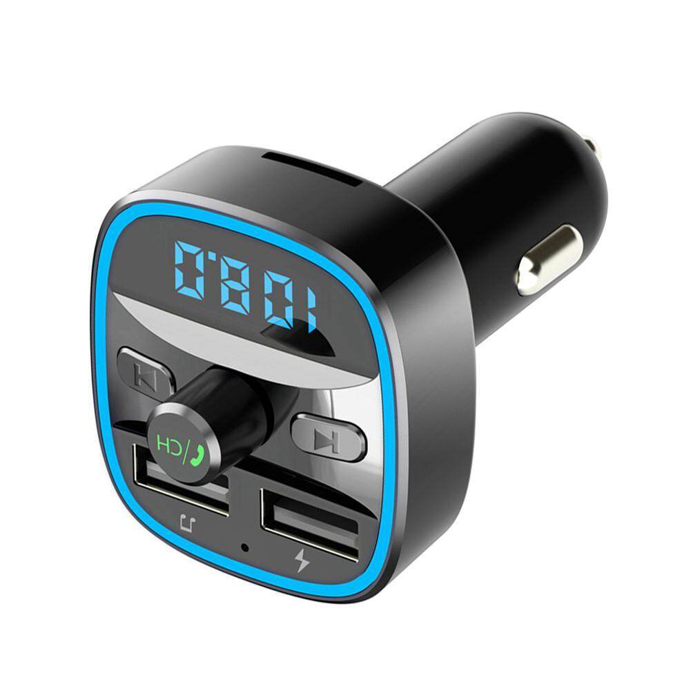 Teekeer บลูทูธรถ T25Player DUAL PORT USB เครื่องส่งสัญญาณเอฟเอ็มยูเอสบีที่ชาร์จแบตในรถ