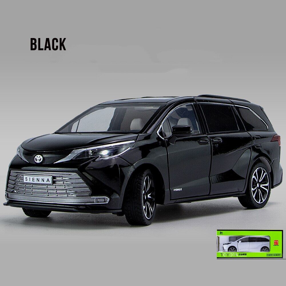 รถของเล่นสำหรับเด็ก1:24 Toyota Sienna Granvia รุ่น MPV ทำจากอัลลอยด์ของ ...