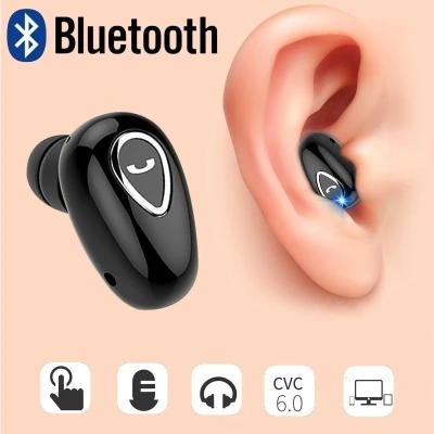 Wireless Bluetooth 4.1 Earphone Mini Invisible In-Ear Sports Earbuds with Microphone Super Stereo Headphones
