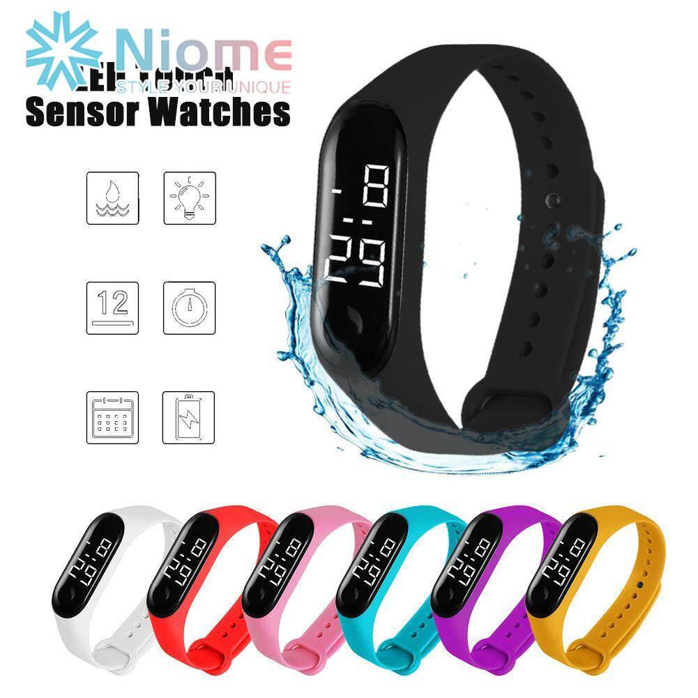 Niome Waterproof Unisex LED Electronic Touch Sensor Watches Fashion Sports Wristwatch Gift