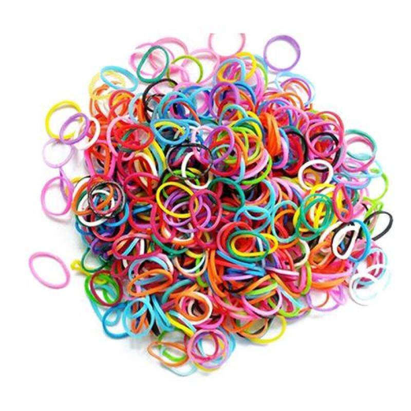 Hữu Ích 100 Pcs Nhiều Màu Dây Thun Cô Gái Họa Tiết Cún Cưng Tóc Tự Làm Phụ Kiện Chải Thiết Bị Chải Lông