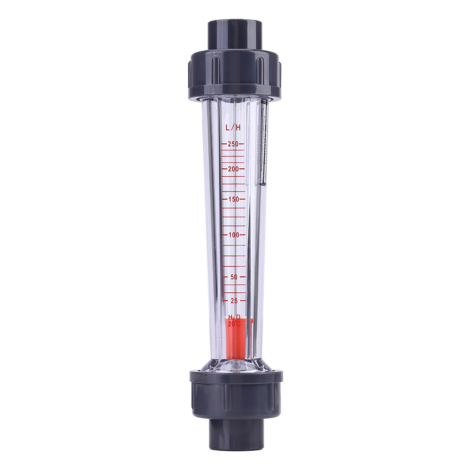 25-250L/H Water Meter Instantaneous Water Flowmeter Plastic Tube Type Flowmeter
