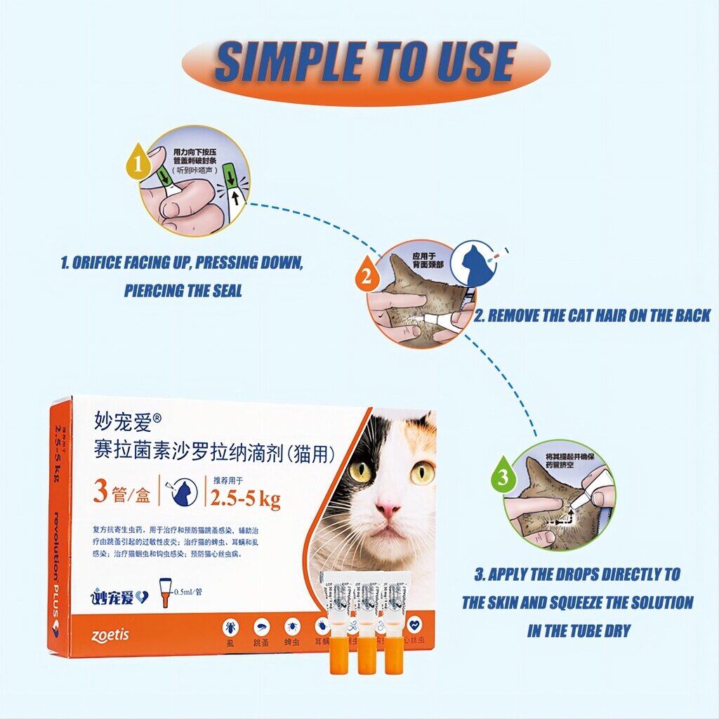 Revolution Plus for Cats 3 Tubes/box