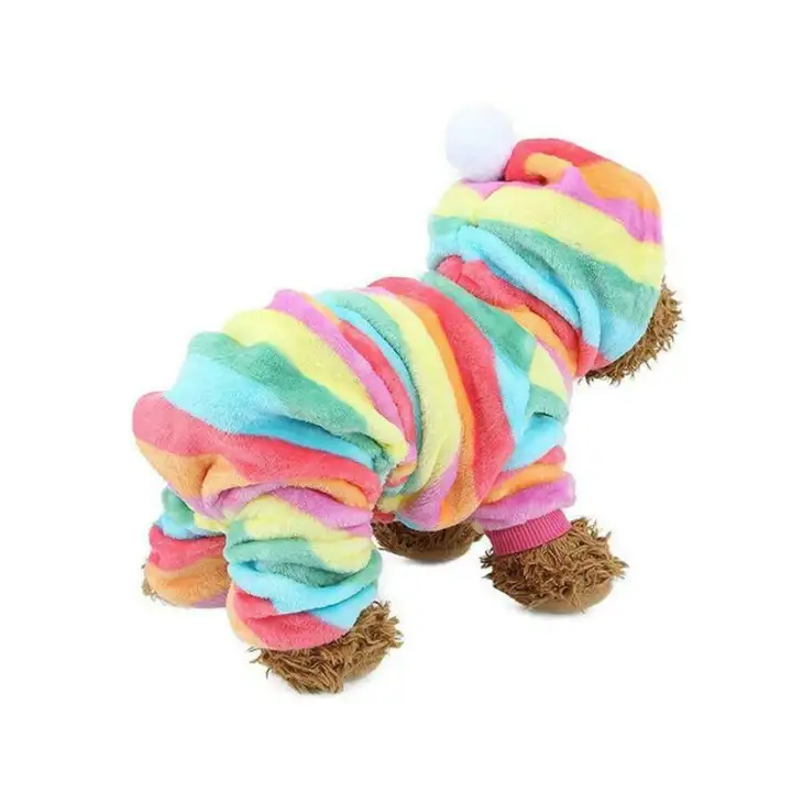Flanel Baju Terusan Anjing Musim Dingin Pakaian Anjing Kecil Anak