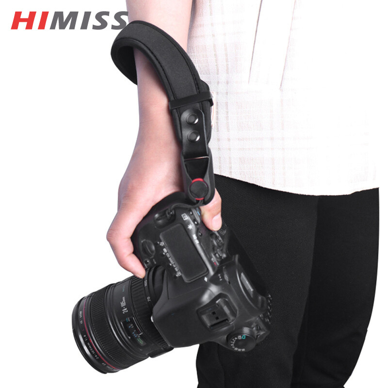 HiMISS [Còn Hàng] Dây Đeo Cổ Tay Máy Ảnh Dây Đeo Tay Tháo Lắp Nhanh Có Thể Điều Chỉnh Phụ Kiện Máy Ảnh