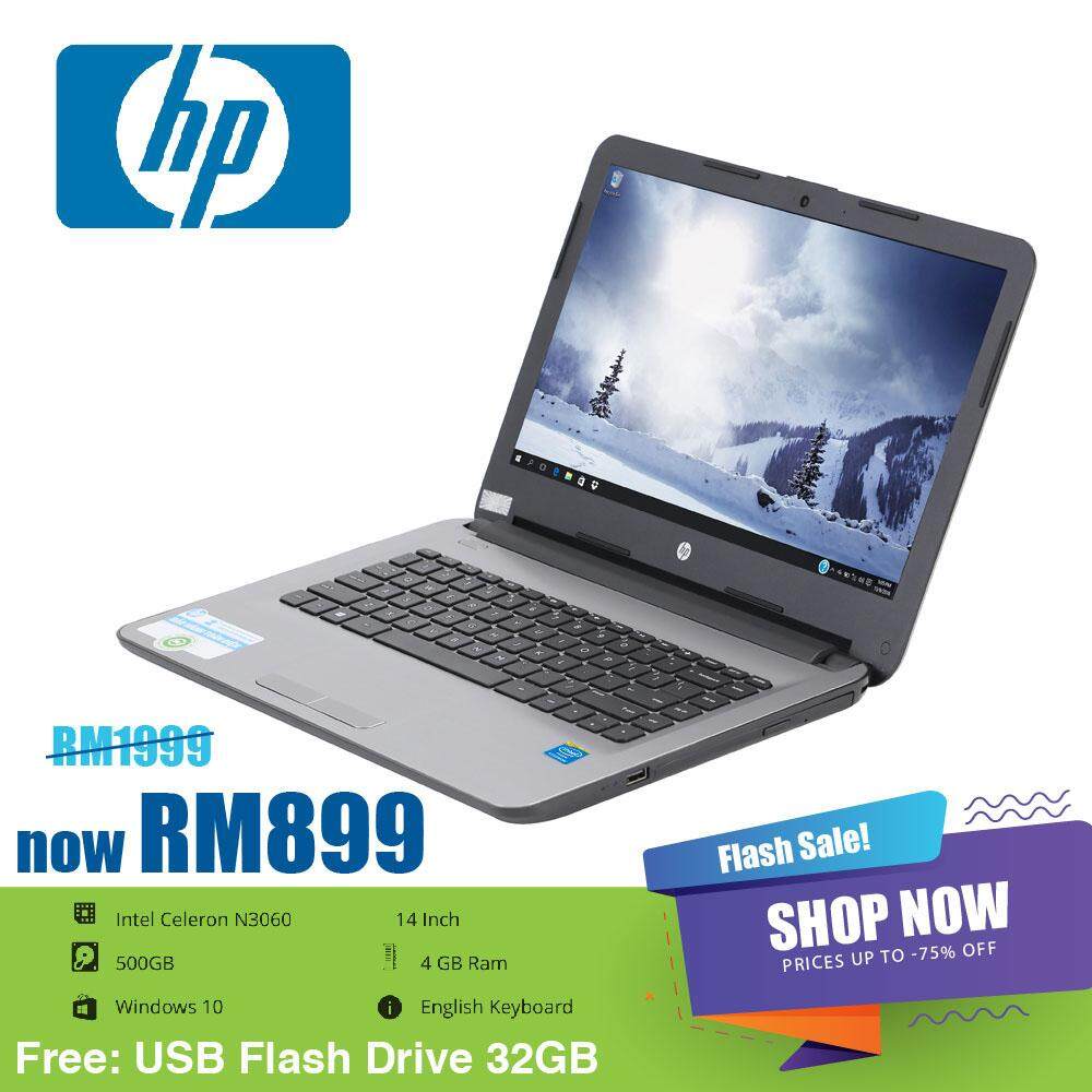 HP Laptop 14-AM065TU 14 HD Notebook Celeron Laptop (Refurbished) Malaysia