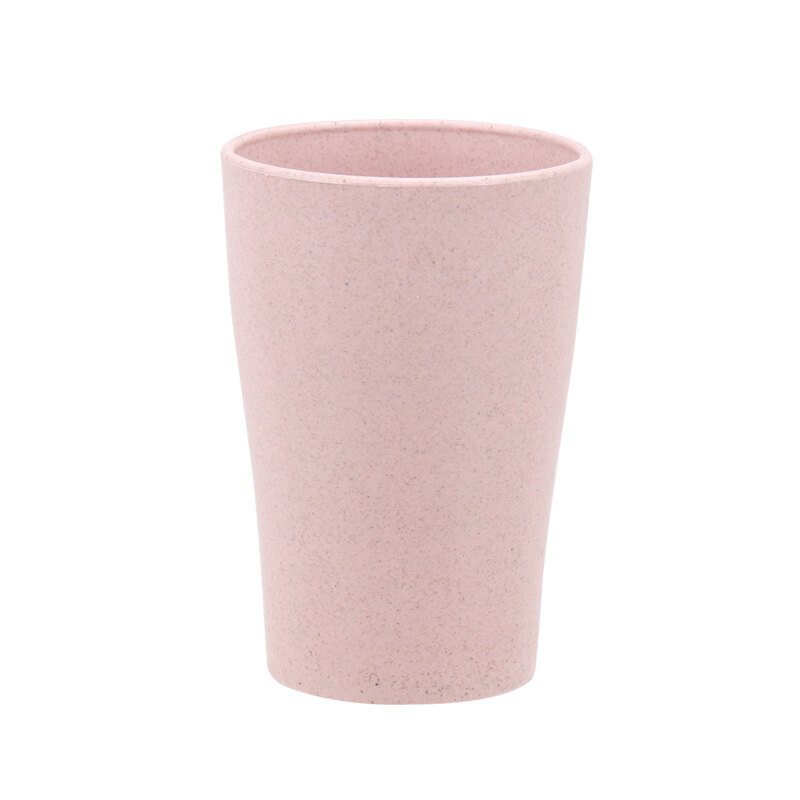Dream Hunter 4Pcs/set Wheat Straw Water Cup Multi-Functional Coffee Glue Plastic Biodegradable Mouthwash Toothbrush Cup Reusable Kids Glass
