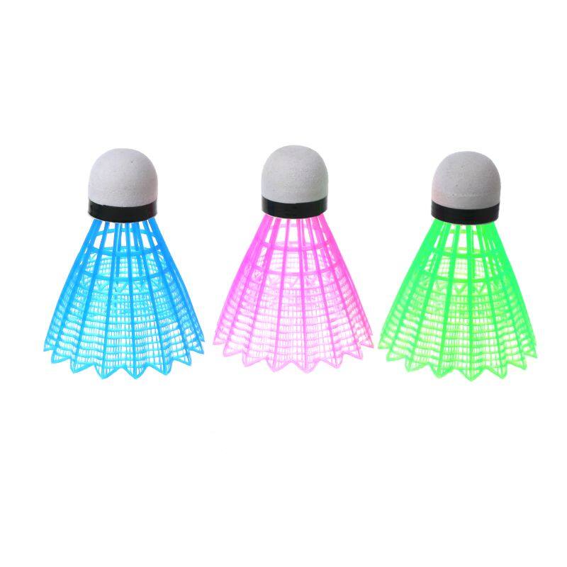 3 Quả Cầu Lông Phát Sáng Có Đèn LED Phát Sáng Bằng Nhựa Màu Tối Ban Đêm Quả Cầu Lông Phát Sáng