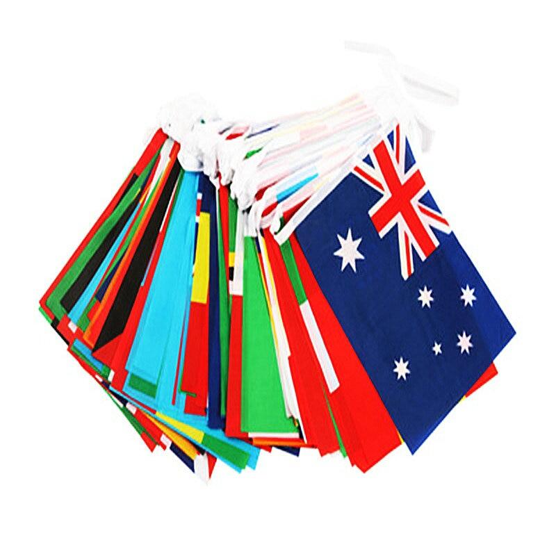 ZXZ World Bunting Flag 14*21Cm 20*30Cm 100 200PCS Football Soccer