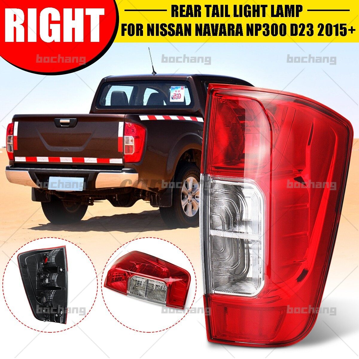 Rear tail light for nissan navara np300 d23 lamp 2015-2019 lh/rh n/s near tekna adventura