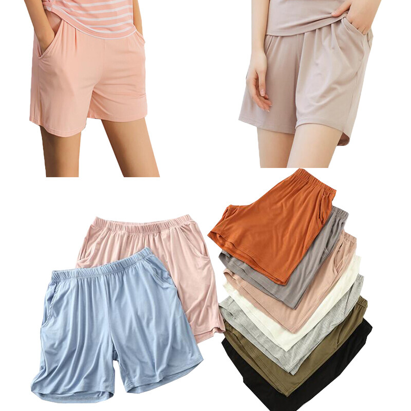 women's sleep shorts with pockets