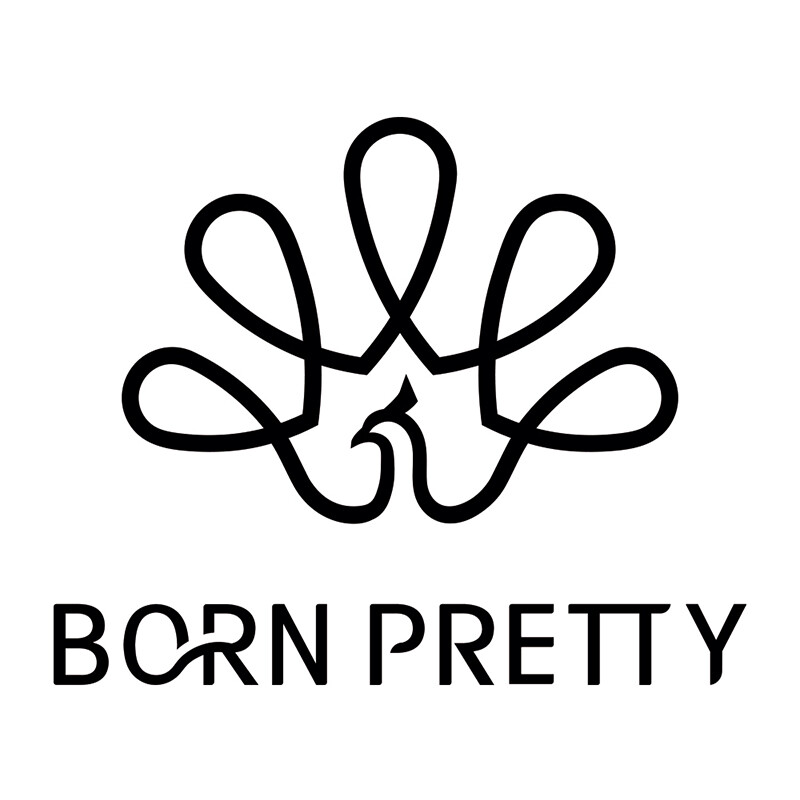 BORN PRETTY 1 Miếng Dán Móng Tay 3D Đề Can Đường Kẻ Màu Xanh Lá Đỏ Hồng Lấp Lánh Phản Quang Trang Trí Móng Tay Nghệ Thuật Tự Làm