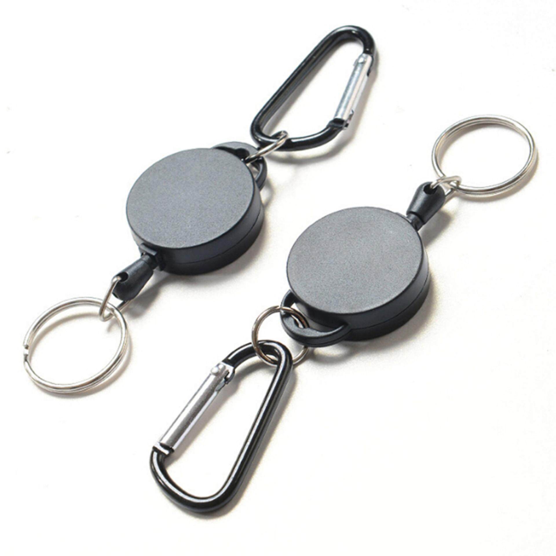 Telescopic Wire Rope Anti Lost Key Ring Keychain Retractable Gear ...