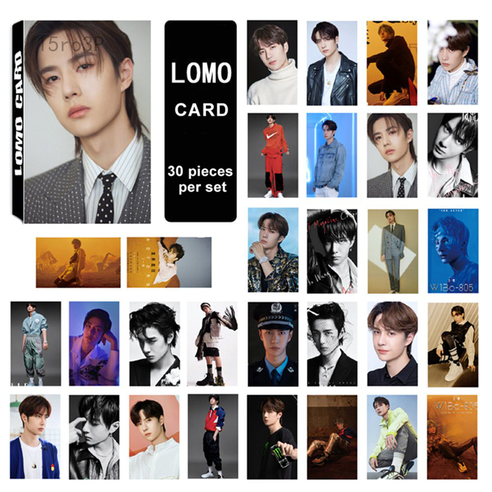 Rop 30 ชิ้น/เซ็ตUNIQ Yibo SINGLE LOMO BOXชุดการ์ดขนาดเล็กของขวัญสำหรับแฟนๆ