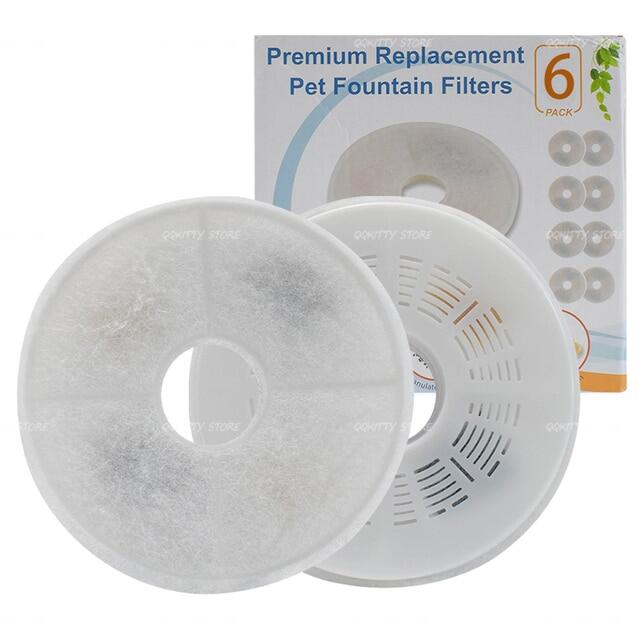 8PCS Activated Carbon Filter For Catit Automatic 15Cm Pet Drinking Fountain Filter Dog Kitten Water Drinking Fountain Pet Filter