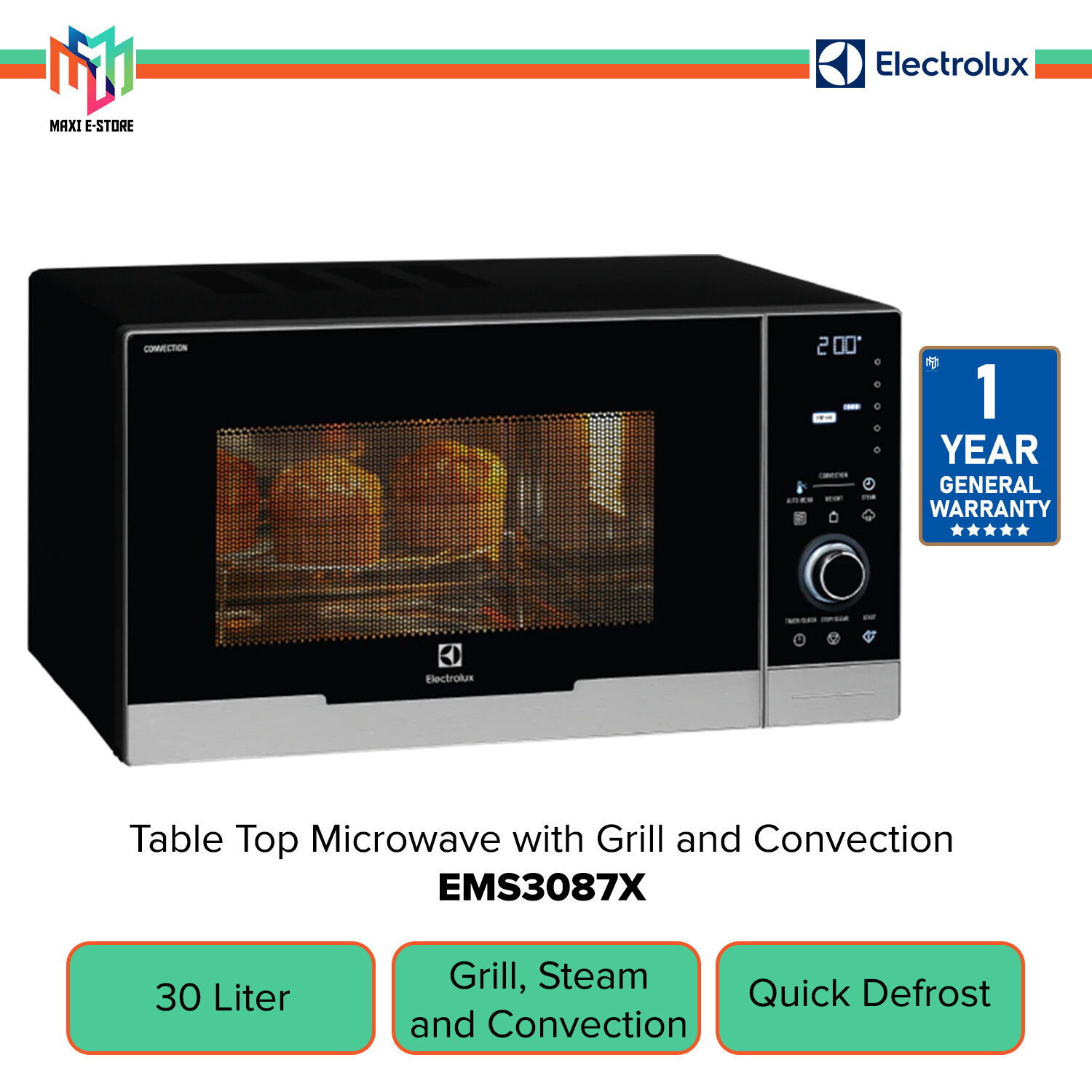 microwave oven electrolux ems3087x