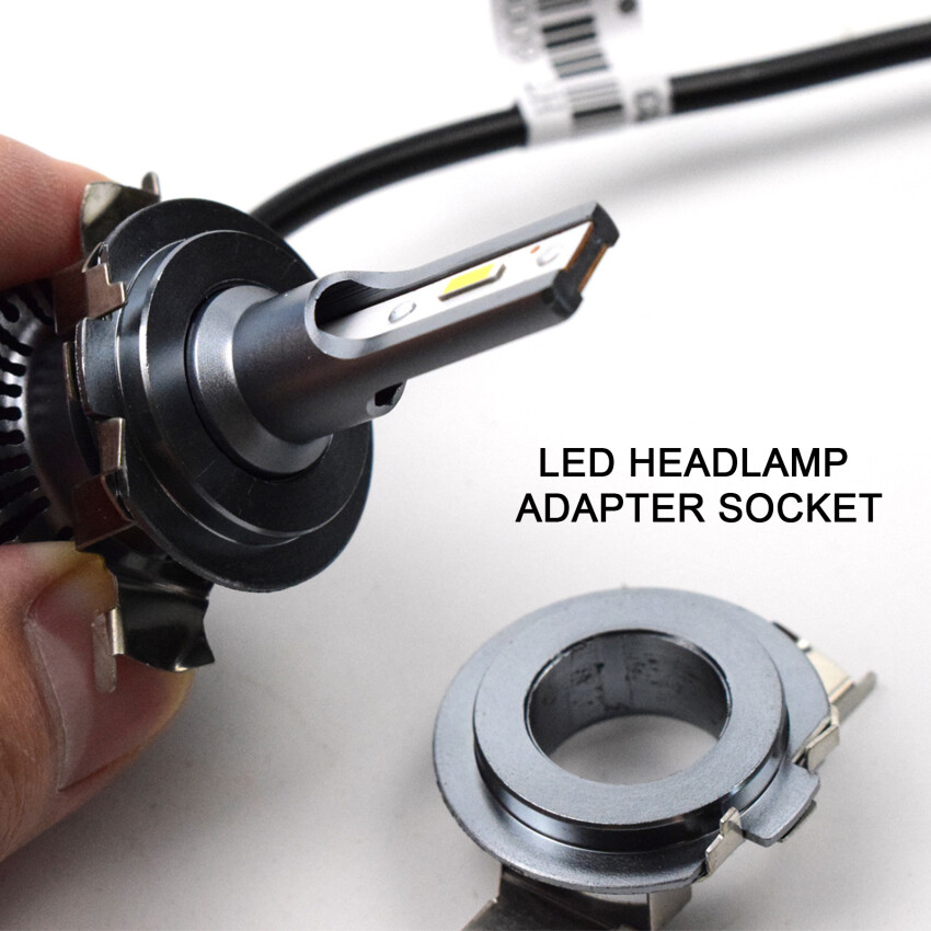 2pc H7 Led Headlight Lamp Adapter Socket Base Retainer Holder 