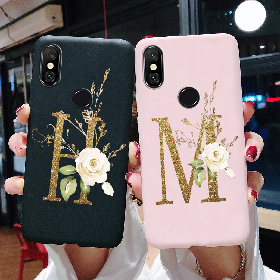 For Xiaomi Redmi S2 Case Cute Letters Black Matte Soft Silicone Phone Cover For RedmiS2 Redmi S2 Casing 5.99''
