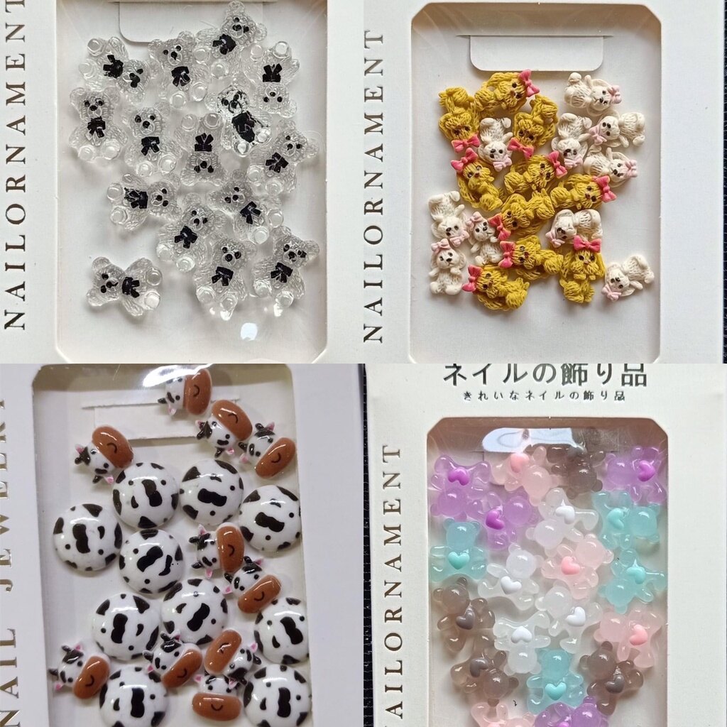 Charm nail charm hoa phụ kiện hoa nơ đính móng dành cho nail siêu cute