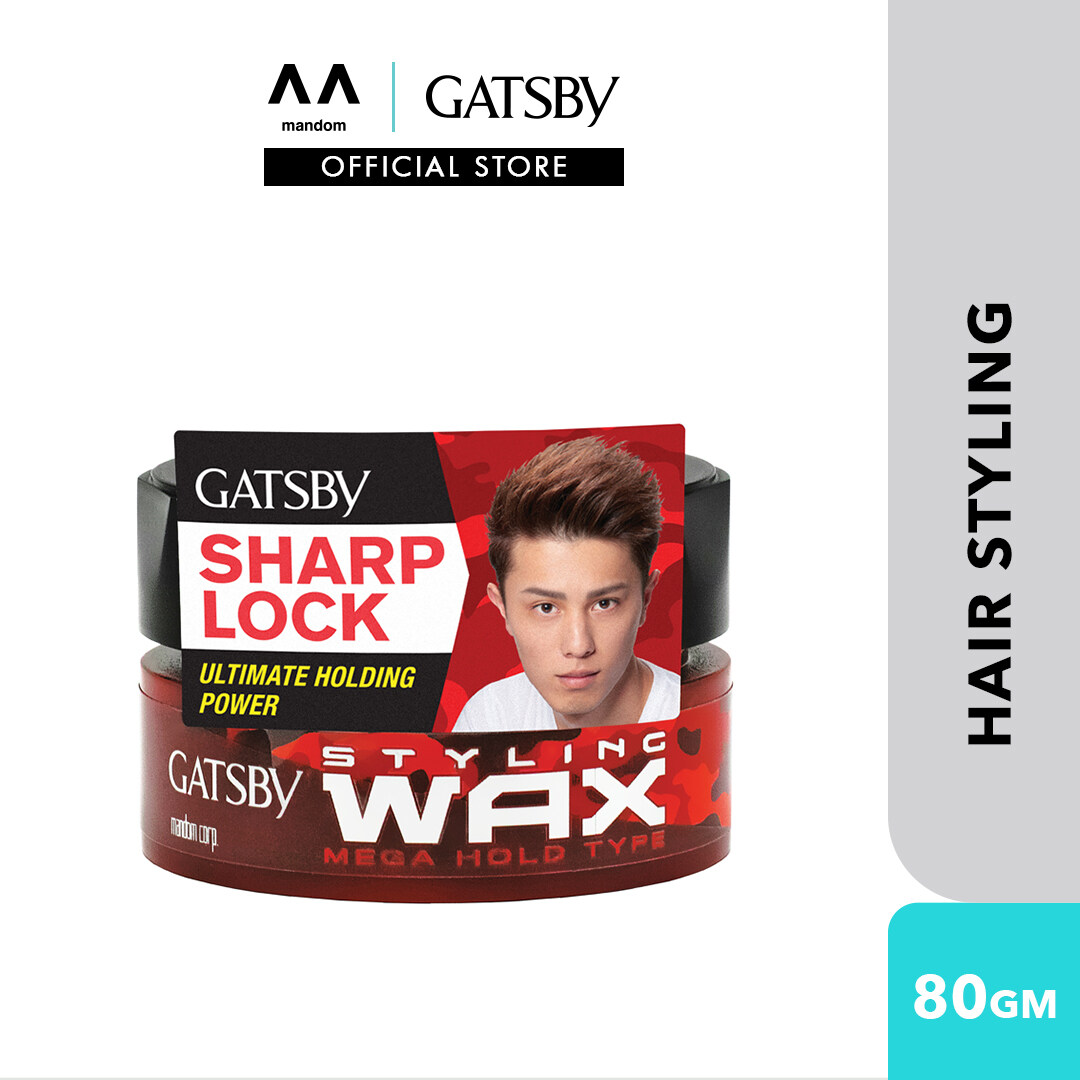 GATSBY Styling Wax Mega Hold 80g (mens hair wax Wax hair man hairstyle) |  Lazada