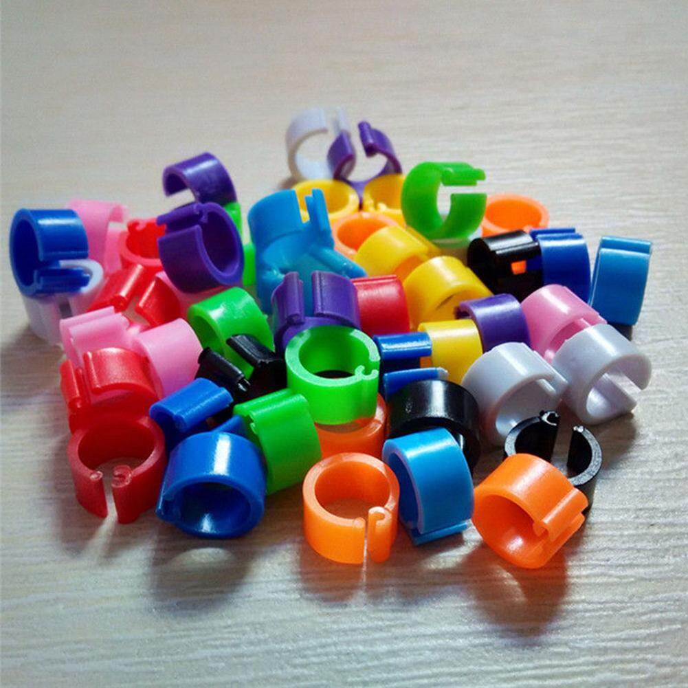 huanhuang® 100Pcs Chicken Pigeon Hen Leg Band Poultry Dove Bird Chicks Duck Parrot Clip Rings