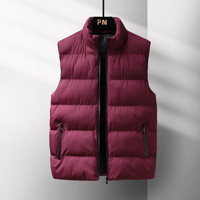 Sleeveless Down Jacket,Winter New, Men's Down Vest, Solid Color,Zipper Door,Pocket Decoration,Warm,Comfortable,Four Colors,M-5XL