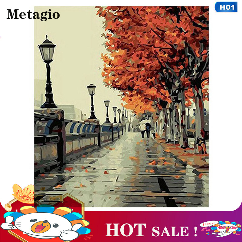 Tranh Sơn Dầu Kỹ Thuật Số Thủ Công Tự Làm Cao Cấp 【HOT】Metagio-Không Có Khung Bên Trong 40x50cm Cho Người Lớn Trẻ Em