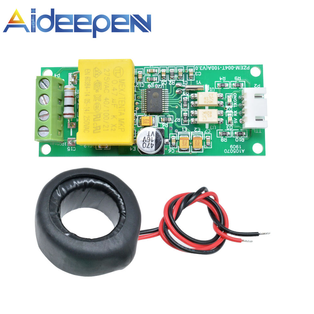 Original Aideepen Multi-function Ac Digital Voltage Current Power Test Module 80-260v 0-100a Voltmeter Ammeter Tester Current Watt Meter Pzem-004