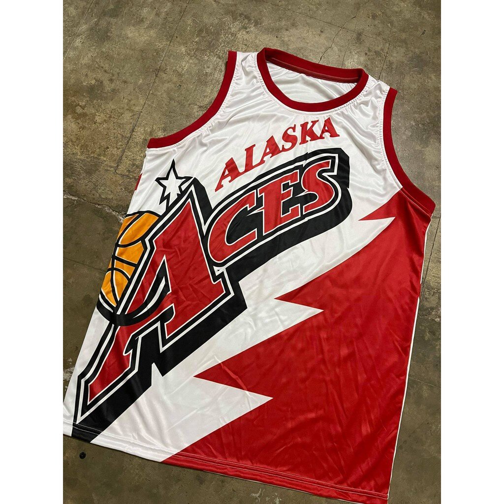 PBA RETRO JERSEY, ALASKA ACES JOHNNY ABARRIENTOS #14 FULL SUBLIMATION  customize name and number