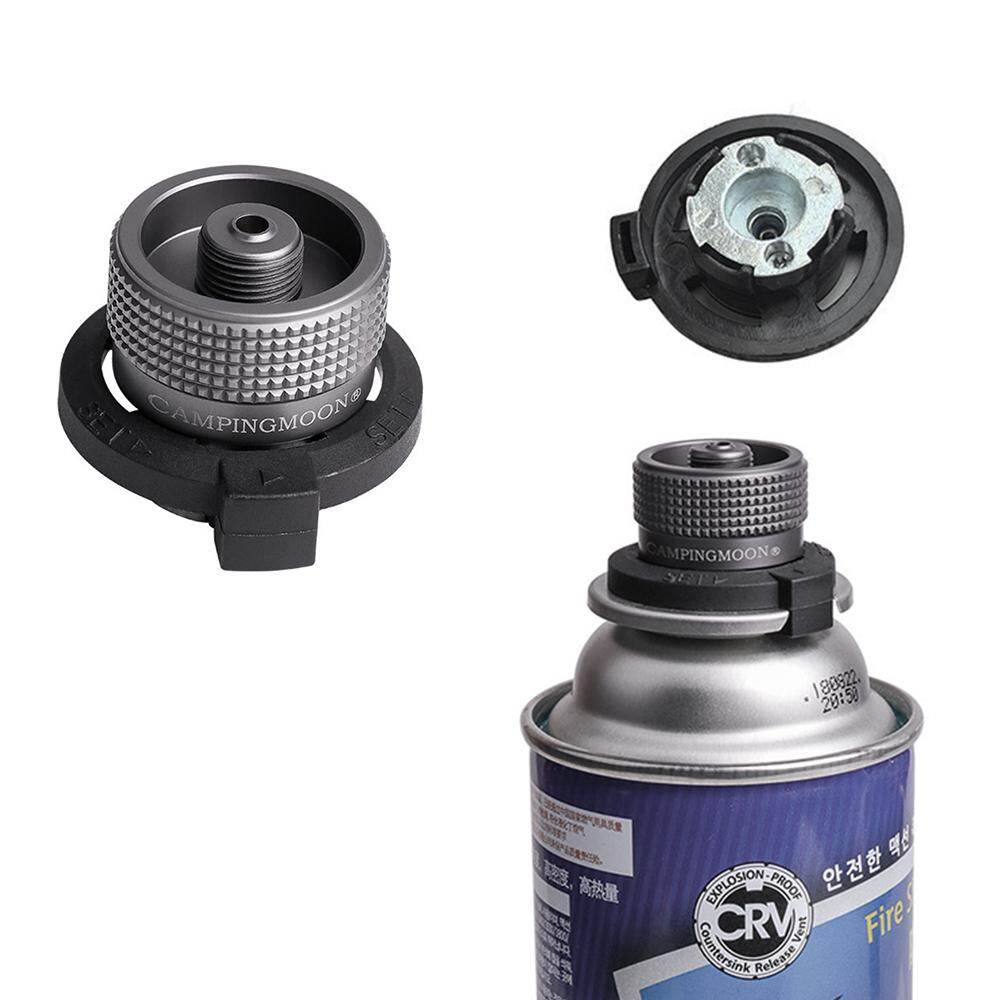 TOMSHOO butane adapter gas cartridge head conversion adapter nozzle bottle type input screw type Lindal valve output