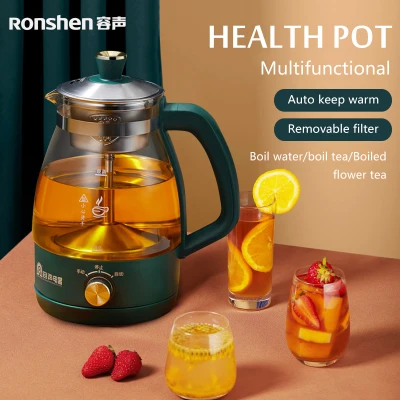 Ronshen RS-07B 1L Multifunction Electric Hot Water Kettle Herbs Health Cooking Pot/Glass Health Pot Tea/Kettle Teapot/Kettle Teapot/304/Pu'er teapot