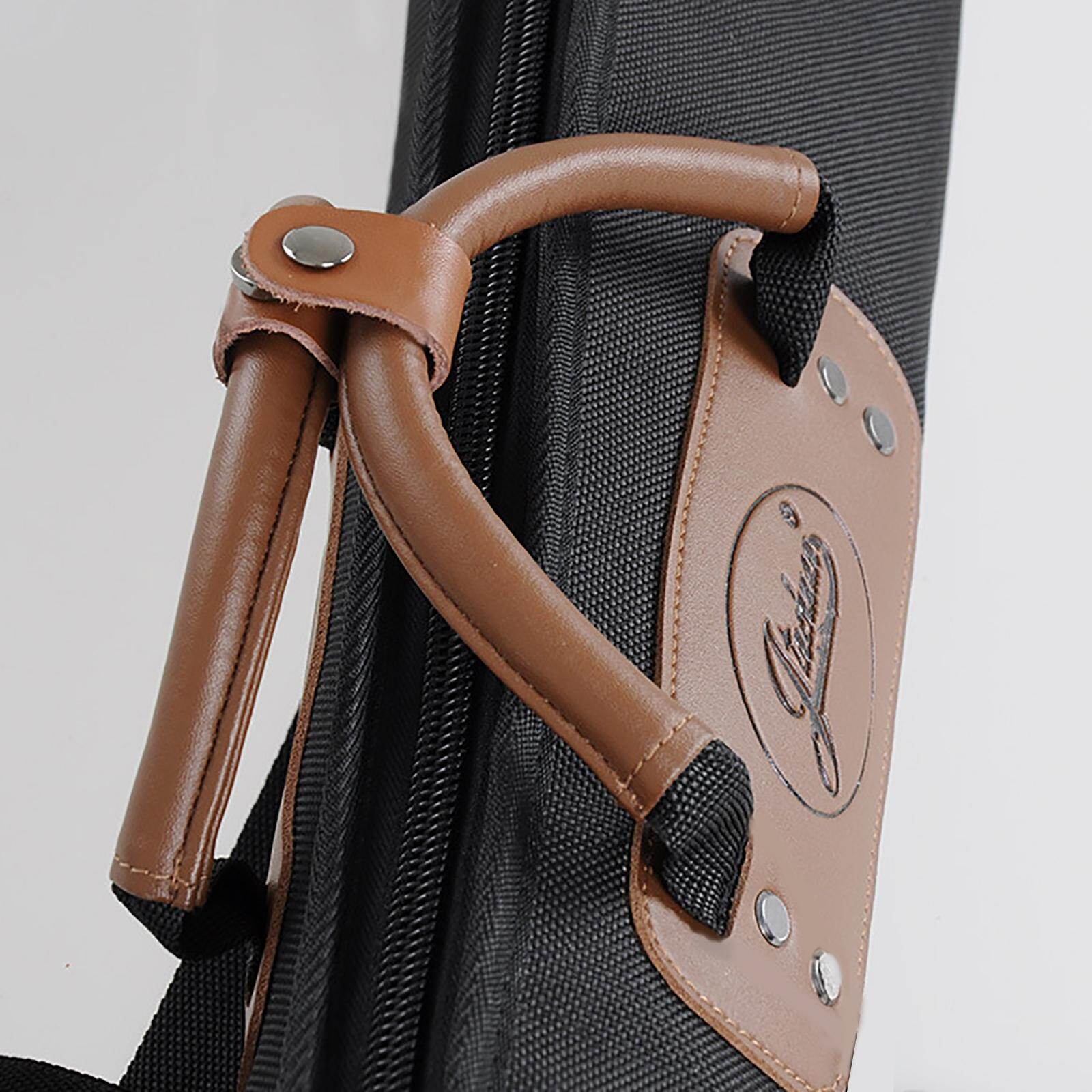Baoblaze Saxophone Storage Bag with Exterior Pocket Leather Handle Adjustable Shoulder Strap Music Instrument Travel Clarinet Carry Case Waterproof
