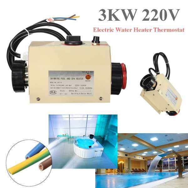 Bể bơi & SPA Bồn Tắm Nước Nóng 3KW 220 V 50/60Hz Điện Nước Tắm Bình Giữ Nhiệt