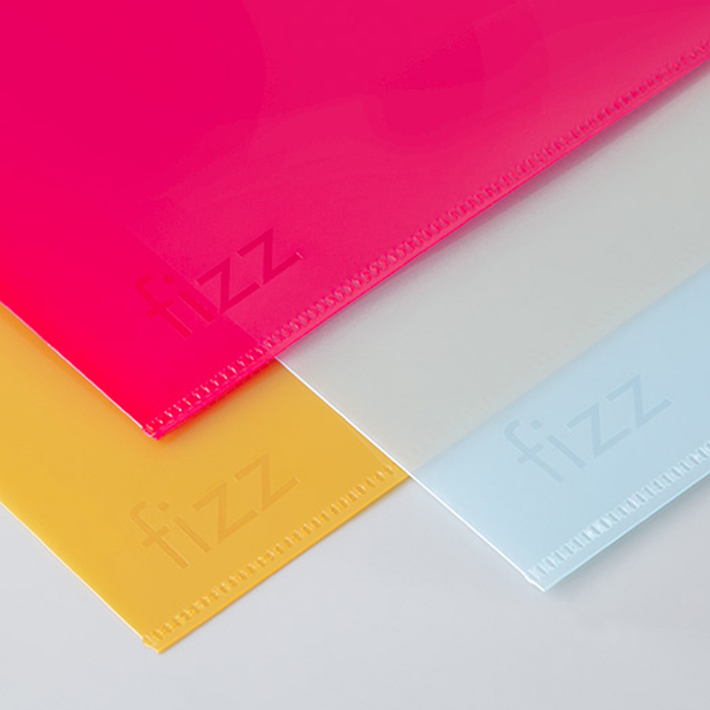 10 cái/bộ Fizz L-hình A4 hồ sơ trong suốt thiết lập các sản phẩm tài liệu Túi Hồ Sơ tập tin thư mục tài liệu văn phòng Organizer bề mặt chống nước vật liệu PP dày cho văn phòng kinh doanh ngăn đựng vé tài liệu
