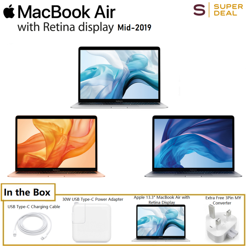 (Mid 2019) Apple 13.3 MacBook Air with Retina Display (128GB) Malaysia